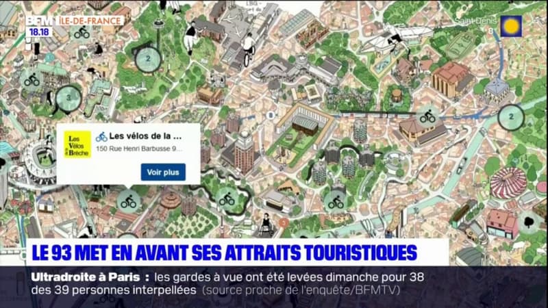 La Seine-Saint-Denis met en avant ses attraits touristiques avec une carte illustrée