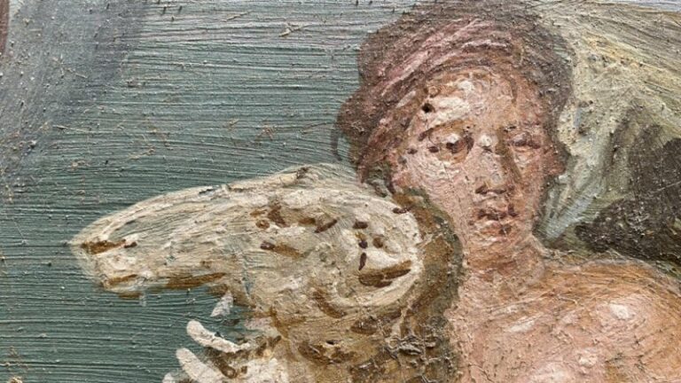 a-pompei,-de-nouvelles-fresques-decouvertes-lors-de-fouilles-dans-la-maison-de-leda